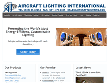 Tablet Screenshot of aircraftlighting.com